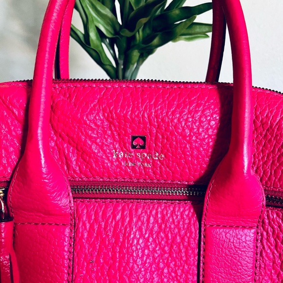 AUTHENTIC Kate Spade ♠️ Southport Avenue Alessa Zinnia Pink Satchel Hand… - Picture 7 of 9